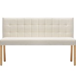 VidaXL Bankje 140 cm stof crème