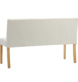 VidaXL Bankje 140 cm stof crème