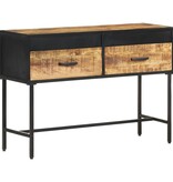 VidaXL Wandtafel 110x35x75 cm ruw mangohout