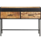 VidaXL Wandtafel 110x35x75 cm ruw mangohout