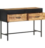 VidaXL Wandtafel 110x35x75 cm ruw mangohout