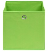 vidaXL Opbergboxen 10 st 32x32x32 cm stof groen