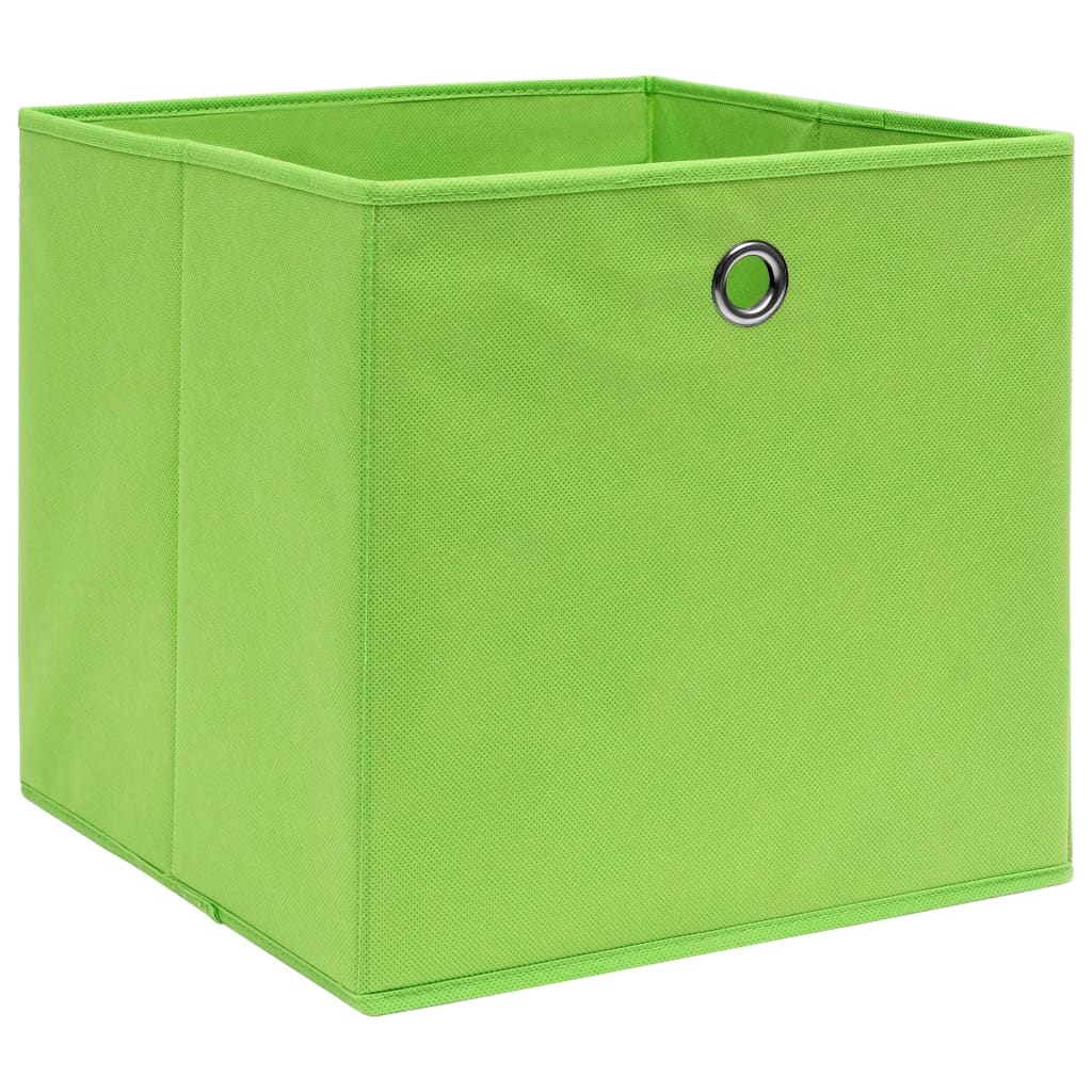 VidaXL Opbergboxen 4 st 32x32x32 cm stof groen