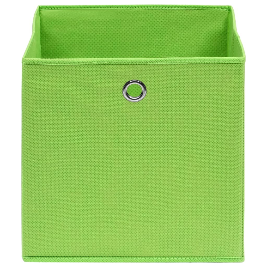 VidaXL Opbergboxen 4 st 32x32x32 cm stof groen