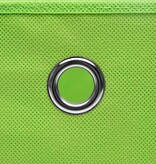 VidaXL Opbergboxen 4 st 32x32x32 cm stof groen
