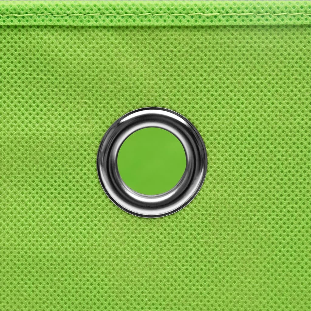VidaXL Opbergboxen 4 st 32x32x32 cm stof groen