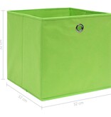 vidaXL Opbergboxen 4 st 32x32x32 cm stof groen