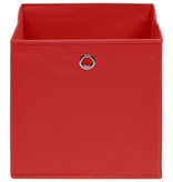vidaXL Opbergboxen 10 st 32x32x32 cm stof rood