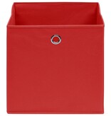 vidaXL Opbergboxen 4 st 32x32x32 cm stof rood