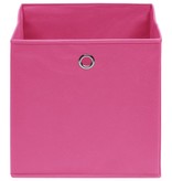 VidaXL Opbergboxen 10 st 32x32x32 cm stof roze