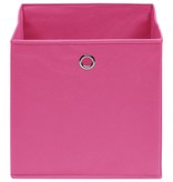 vidaXL Opbergboxen 4 st 32x32x32 cm stof roze
