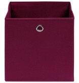 VidaXL Opbergboxen 10 st 32x32x32 cm stof donkerrood