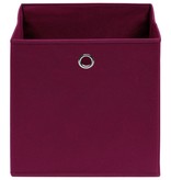 VidaXL Opbergboxen 4 st 32x32x32 cm stof donkerrood
