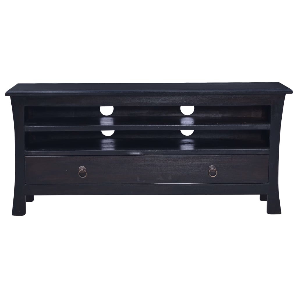 VidaXL Tv-meubel 100x30x45 cm massief mahoniehout lichtkoffiekleurig