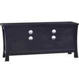 VidaXL Tv-meubel 100x30x45 cm massief mahoniehout lichtkoffiekleurig