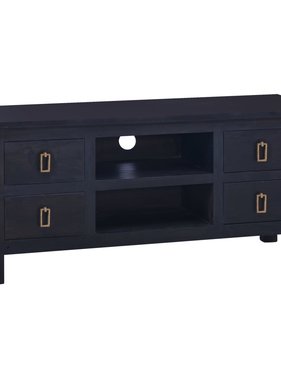 VidaXL Tv-meubel 100x30x45 cm massief mahoniehout lichtkoffiekleurig