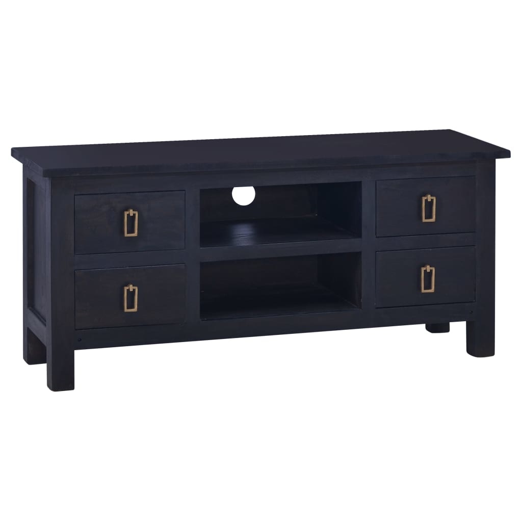 VidaXL Tv-meubel 100x30x45 cm massief mahoniehout lichtkoffiekleurig