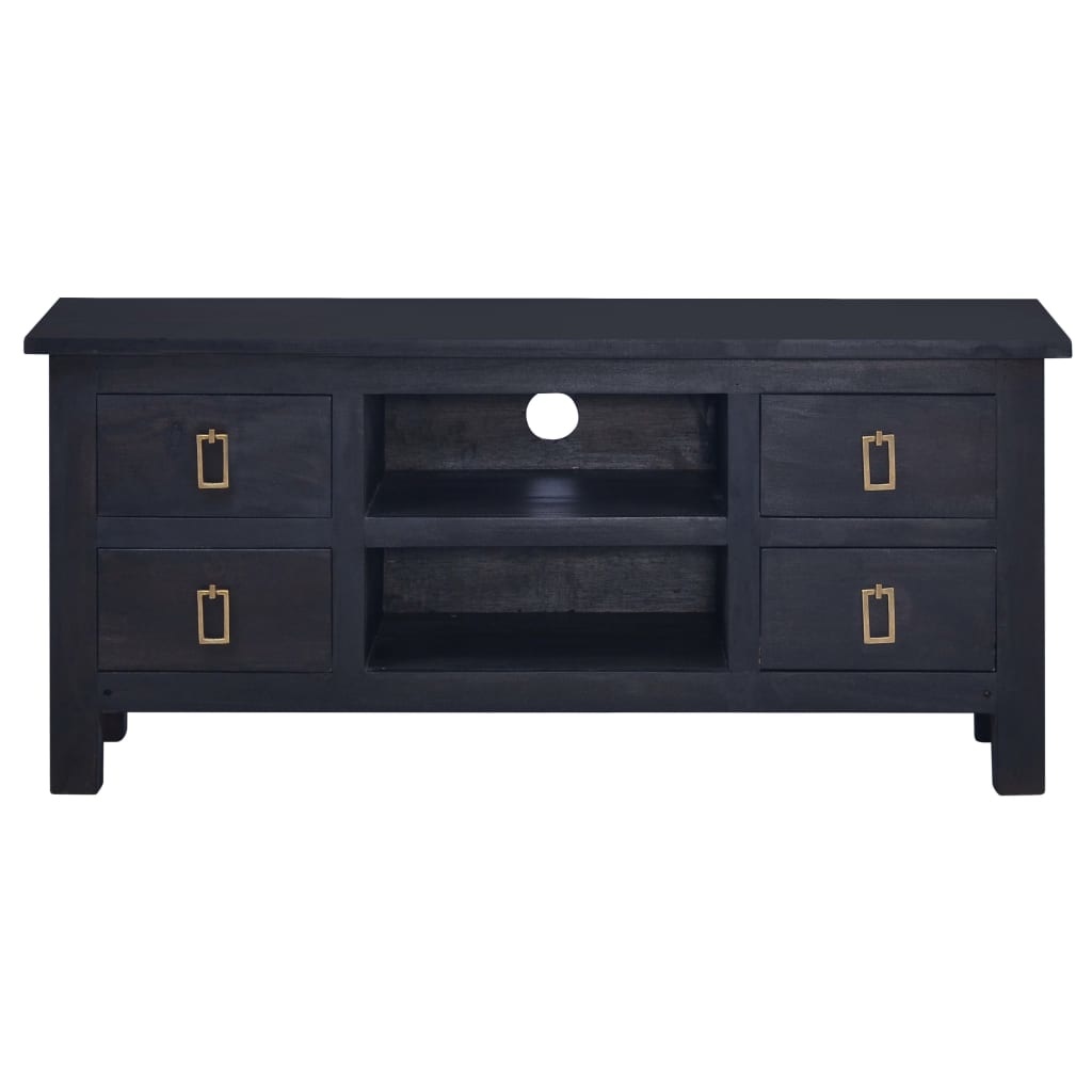 VidaXL Tv-meubel 100x30x45 cm massief mahoniehout lichtkoffiekleurig
