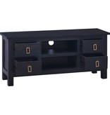 VidaXL Tv-meubel 100x30x45 cm massief mahoniehout lichtkoffiekleurig