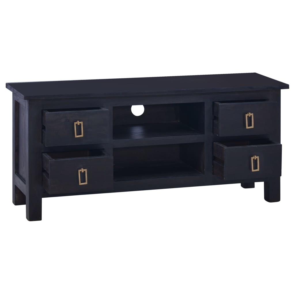 VidaXL Tv-meubel 100x30x45 cm massief mahoniehout lichtkoffiekleurig