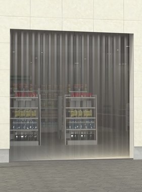 VidaXL Strokengordijn op rol 2x200 mm 25 m PVC