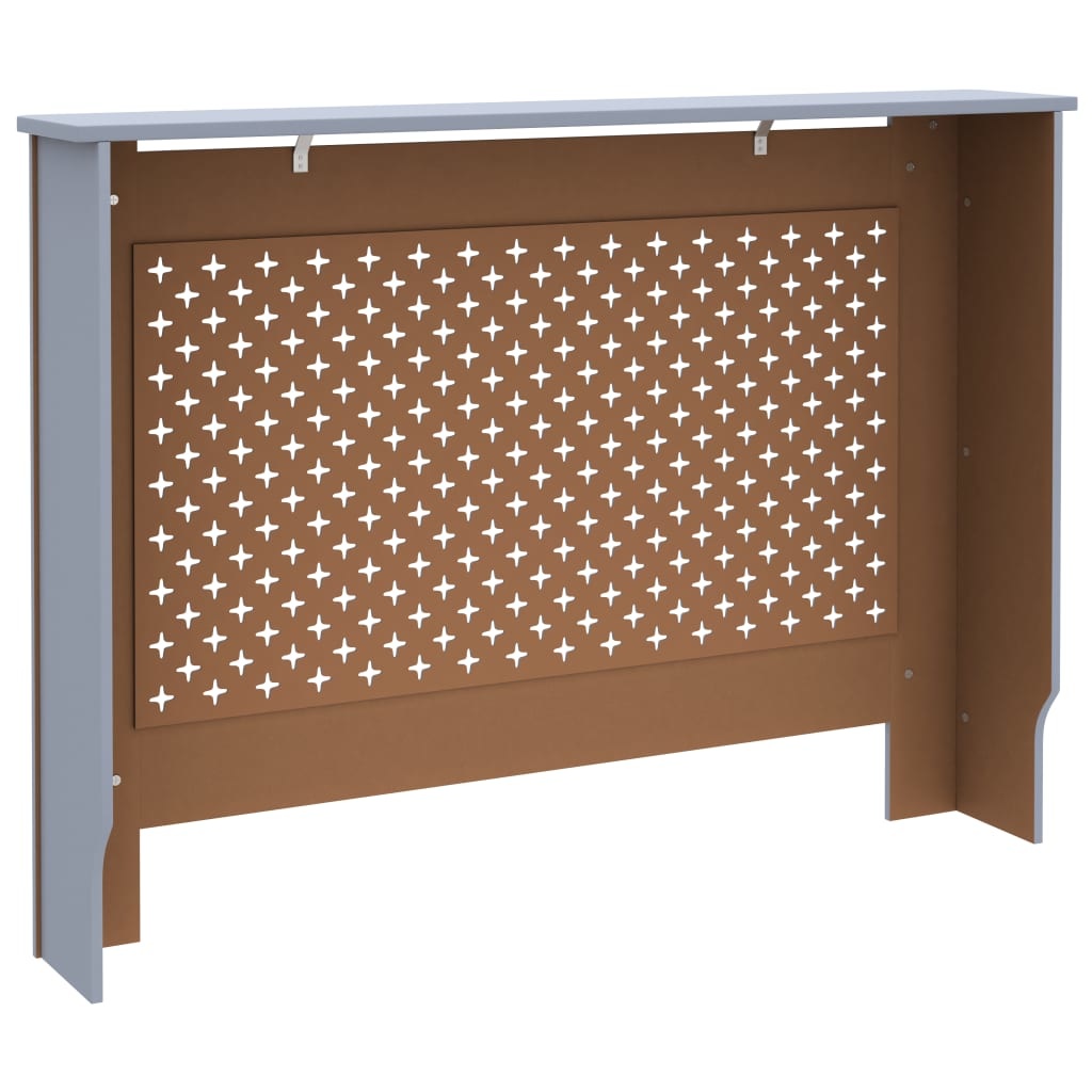 VidaXL Radiatorombouw 112x19x81 cm MDF antraciet
