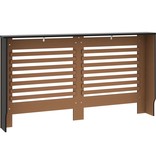 VidaXL Radiatorombouw 152x19x81 cm MDF zwart