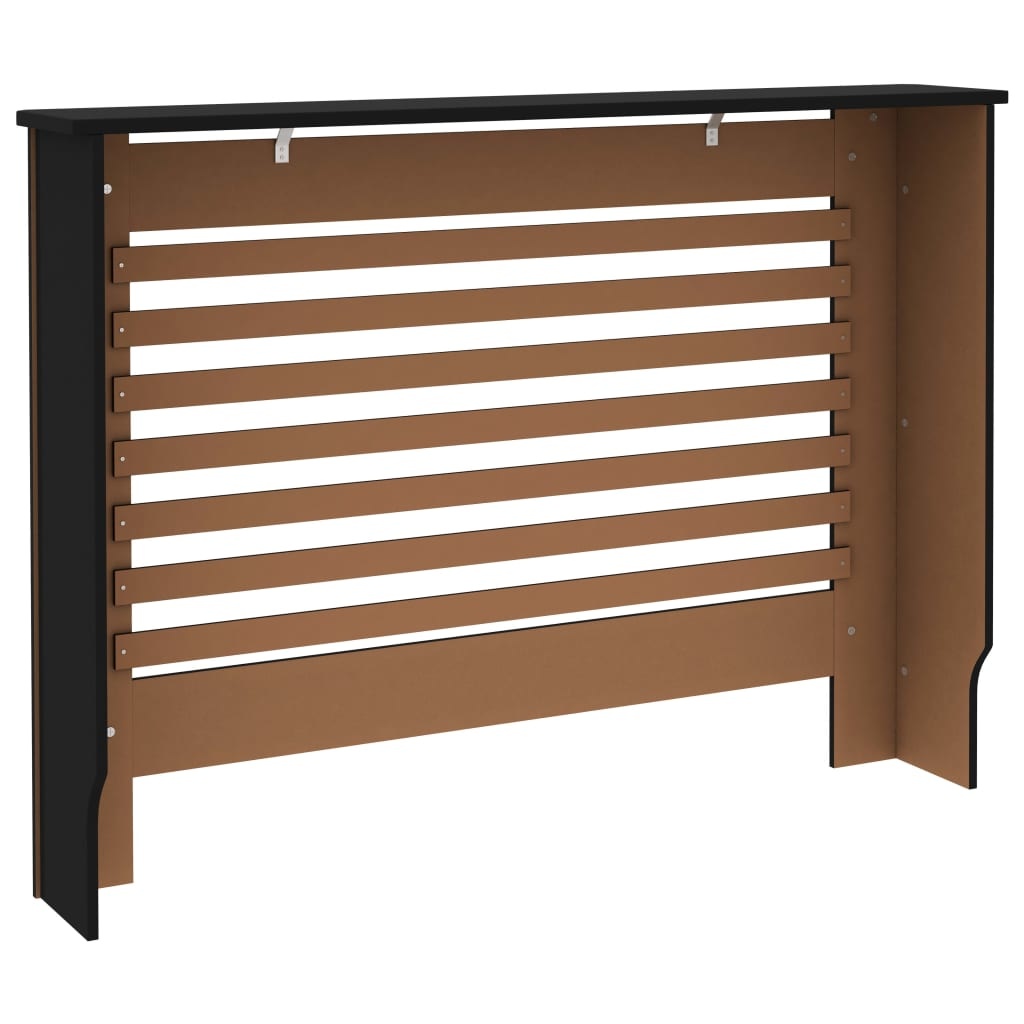 VidaXL Radiatorombouw 112x19x81 cm MDF zwart