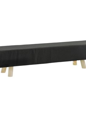 VidaXL Voetenbank 120x28x26 cm stof donkergrijs