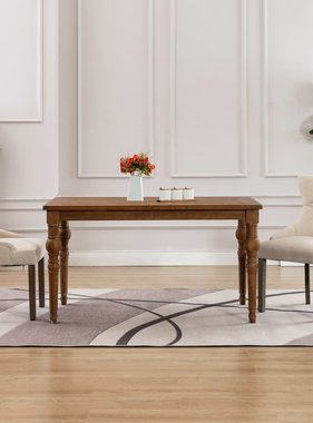 VidaXL Eetkamerstoelen 2 st stof beige