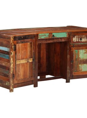 vidaXL Bureau 170x70x76 cm massief gerecycled hout