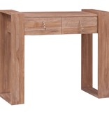 VidaXL Wandtafel 90x35x75 cm massief teakhout