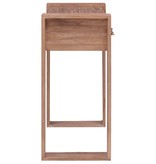 VidaXL Wandtafel 90x35x75 cm massief teakhout