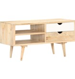 vidaXL Tv-meubel 90x35x45 cm massief mangohout