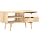 vidaXL Tv-meubel 90x35x45 cm massief mangohout