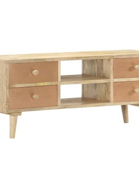 vidaXL Tv-meubel 110x30x45 cm massief mangohout