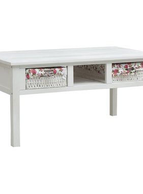 VidaXL Salontafel 99,5x60x48 cm hout wit