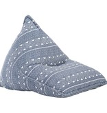 VidaXL Zitzak stof patchwork indigo