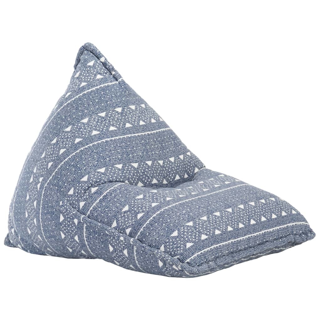 VidaXL Zitzak stof patchwork indigo