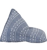 VidaXL Zitzak stof patchwork indigo
