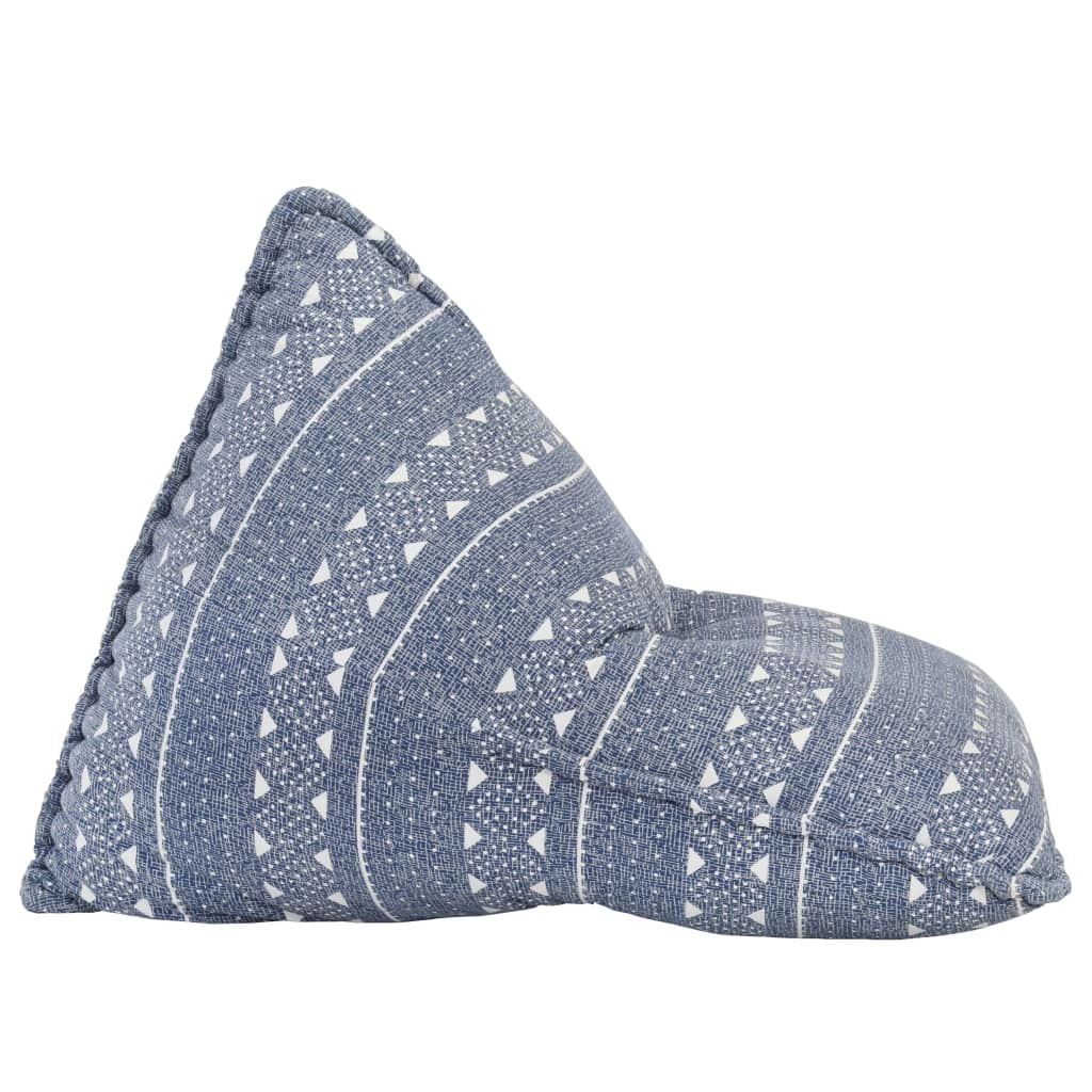 VidaXL Zitzak stof patchwork indigo