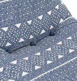 VidaXL Zitzak stof patchwork indigo