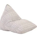 VidaXL Zitzak stof patchwork lichtbruin