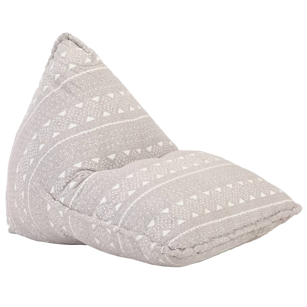 VidaXL Zitzak stof patchwork lichtbruin