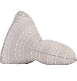 VidaXL Zitzak stof patchwork lichtbruin