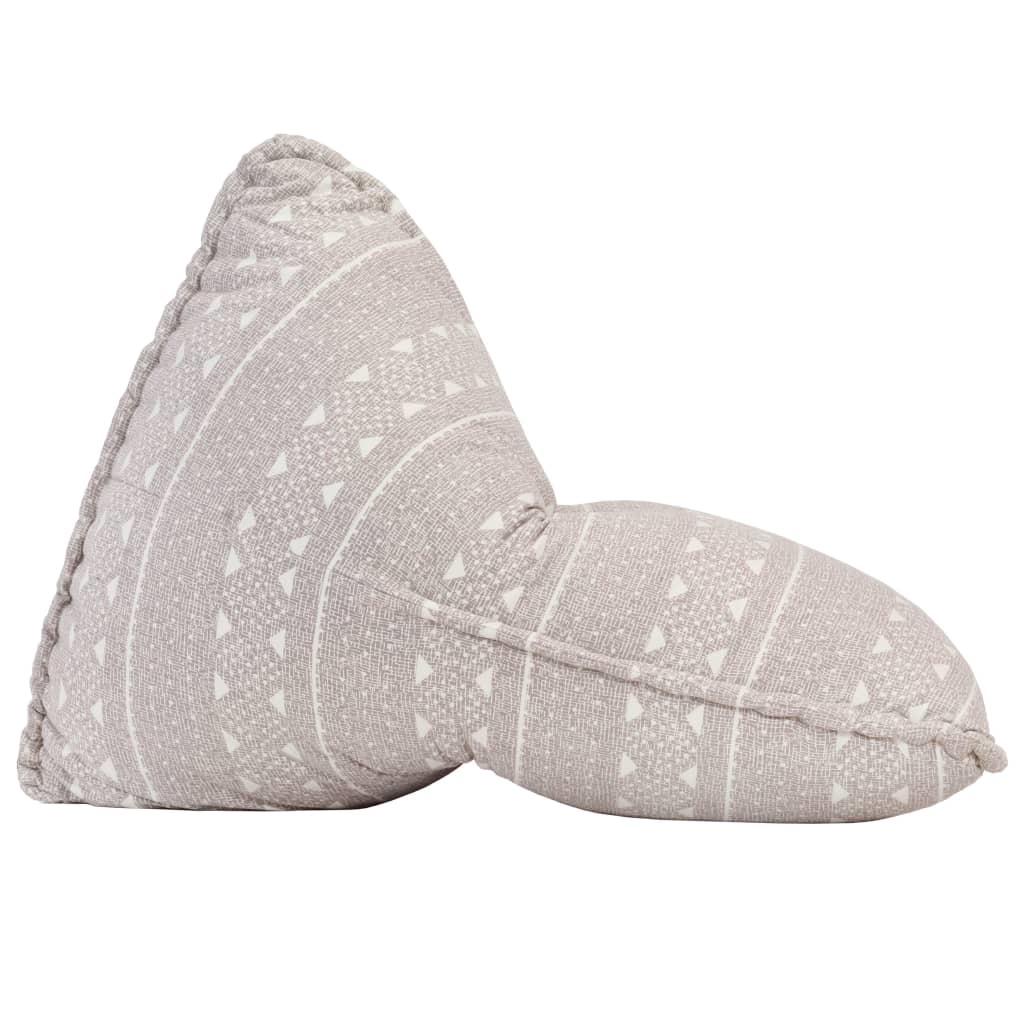 VidaXL Zitzak stof patchwork lichtbruin