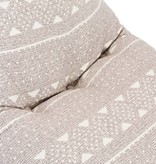 VidaXL Zitzak stof patchwork lichtbruin
