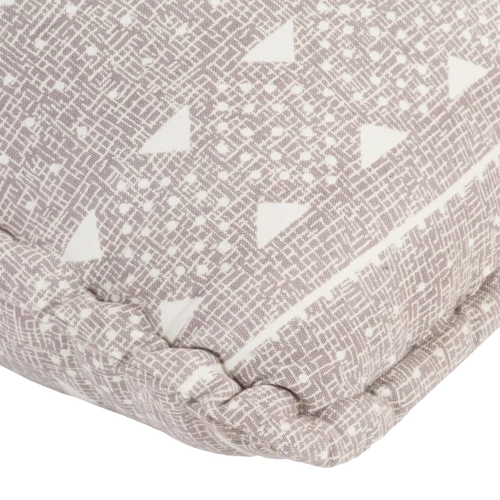 VidaXL Zitzak stof patchwork lichtbruin