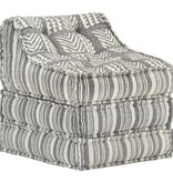 VidaXL Loungebank modulair stof zwart