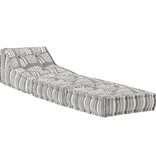 VidaXL Loungebank modulair stof zwart